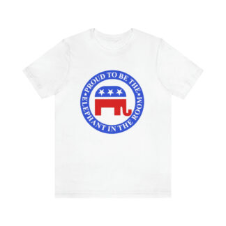 Proud to be the Elephant in the Room anti-liberal t-shirt mens soft